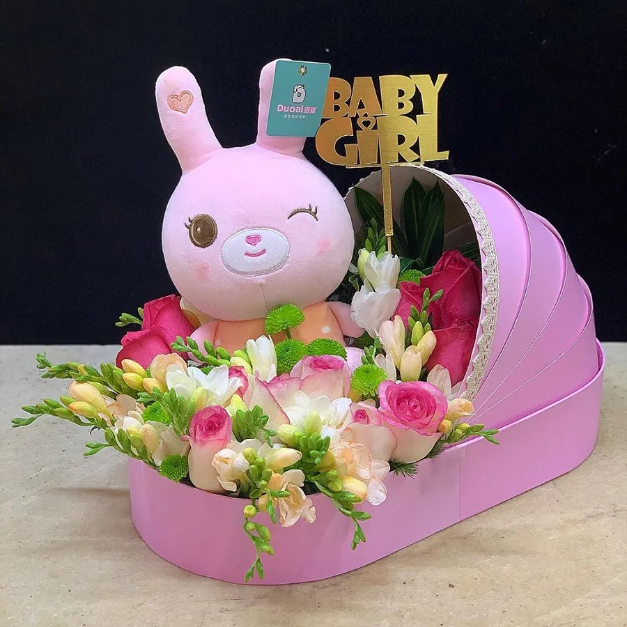 بهترین باکس گل برای تولد نوزاد