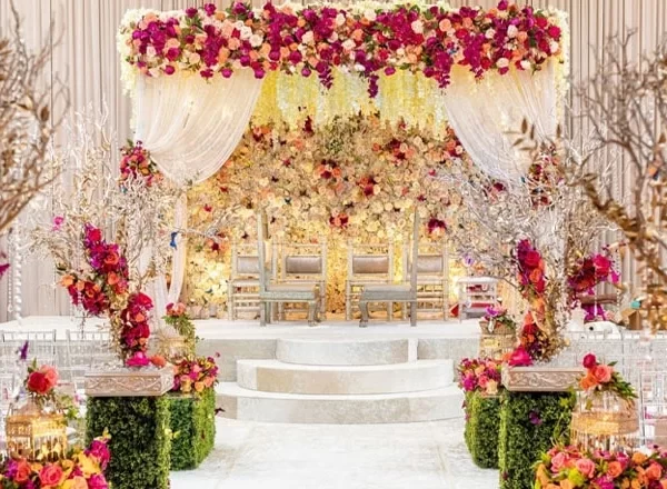 گل آرایی مراسم عروسی