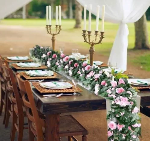 گل آرایی میز مهمان