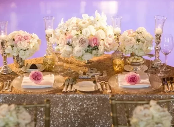 گل آرایی میز مهمان