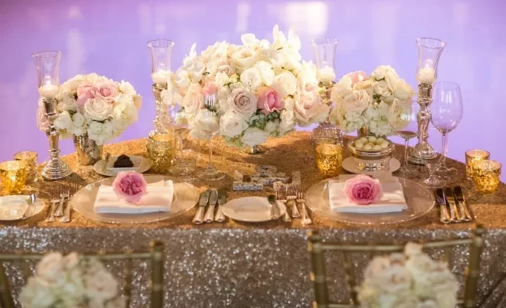 گل آرایی میز مهمان