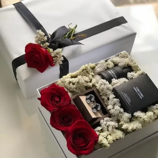باکس گل تولد مردانه