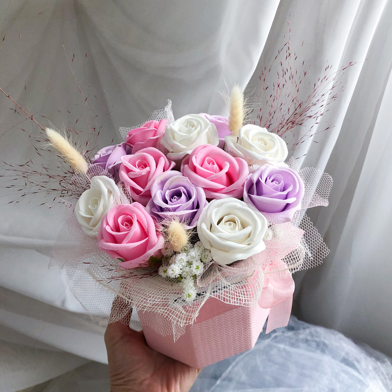 باکس گل صابونی