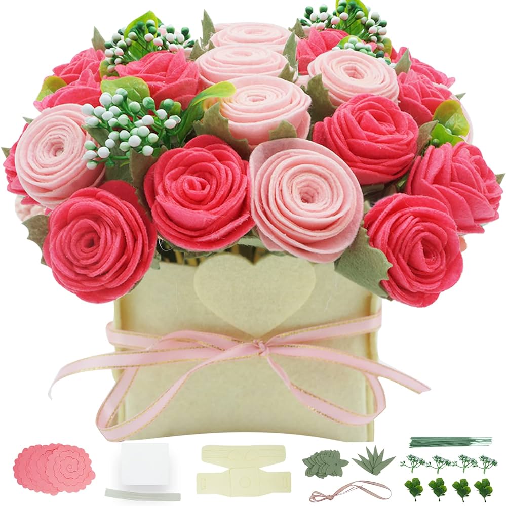 باکس گل رز نمدی