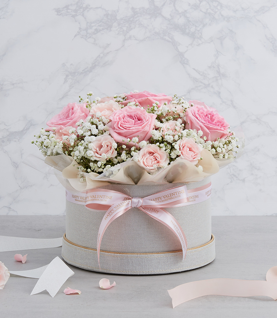 باکس گل صورتی